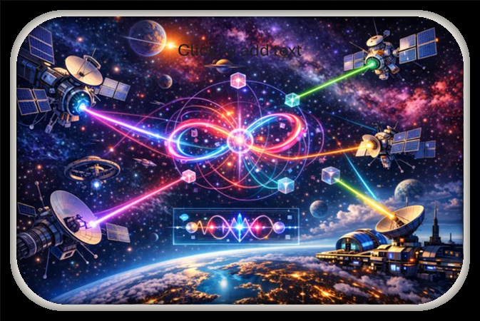 Conceptual visualization of a quantum network.