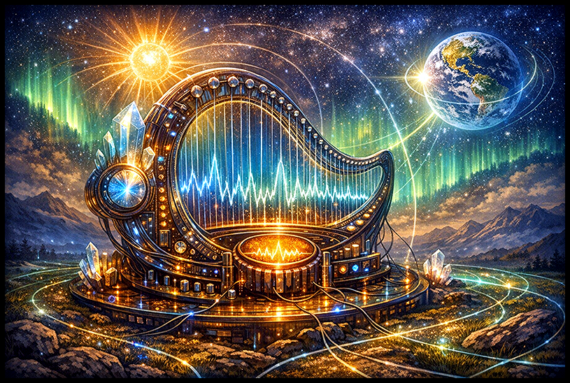 Visual representation of the Schumann Resonance.