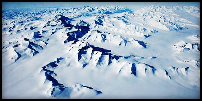 Visualization of the Gamburtsev Subglacial Mountains buried under Antarctic ice.